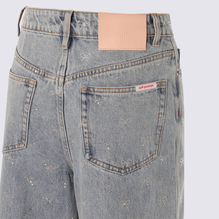 Self-Portrait Jeans - Blue and green | 1e53ae8311820308f7f8db4a445fad6340be83f3