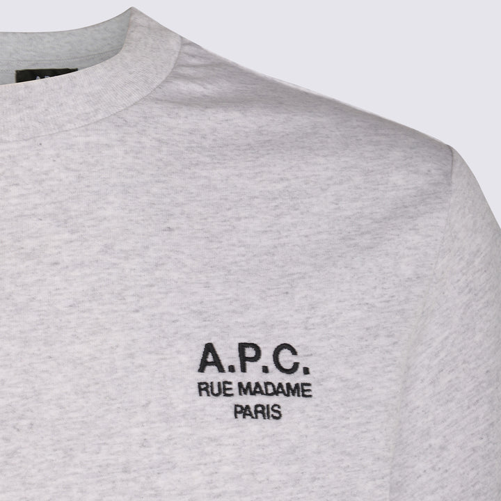 A.P.C. T-shirts and Polos - HEATHERED
GREY/BLACK | 2bb4496562de6a53fa41eece383eae80c8a892f1