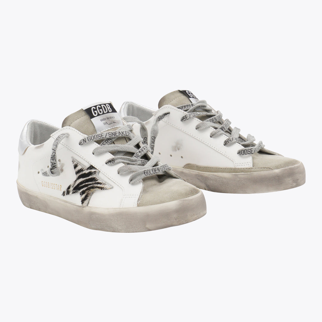 Golden Goose Sneakers - WHITE/WHITE BLACK ZEBRA/SILVER | 43676d54442b387acb728c27a42af17c1e08be0a