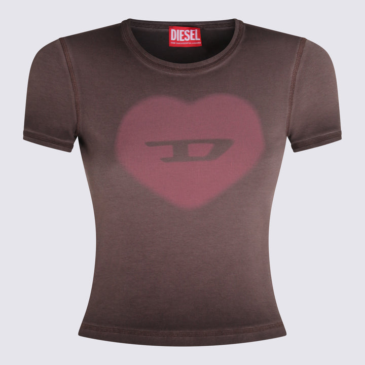 Diesel T-shirts and Polos - Brown | 3b87fbeb2d256660d464b4cbaa2465e9d0737d6b