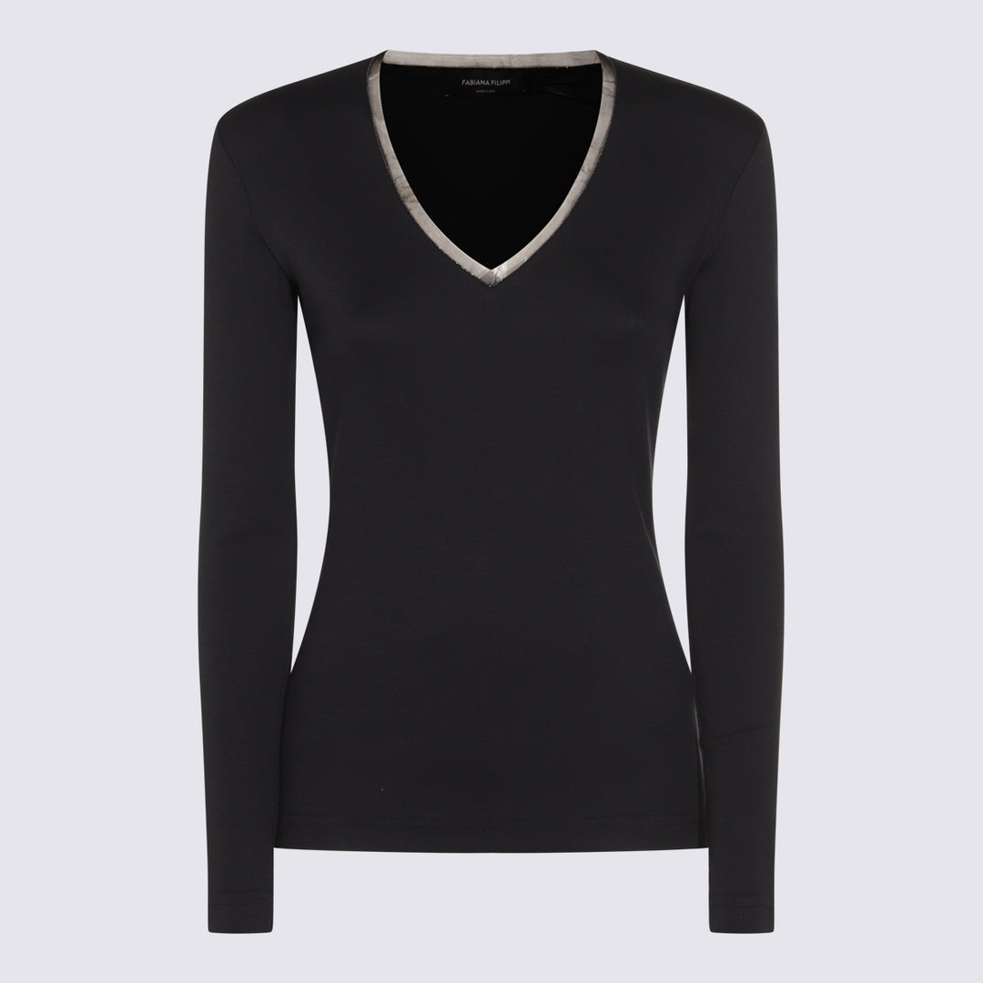 Fabiana Filippi Sweaters - Blue and green | c31904d5e84f2823998a3250253314b918d64874