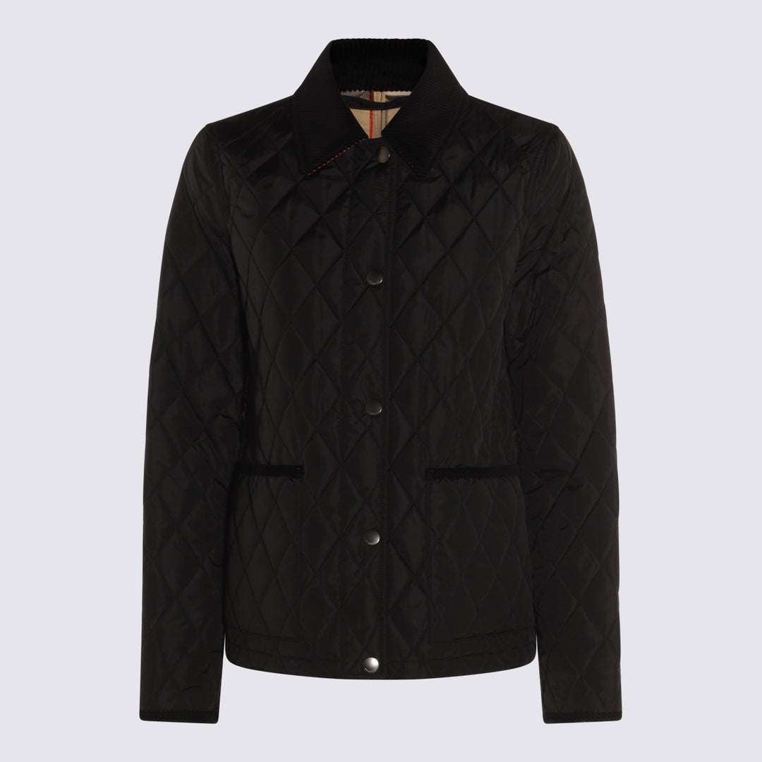 Burberry Coats - BLACK/SAND IP CHECK | a689c5ca77cd05ca7fa41495afa61d65dd4ebbaa