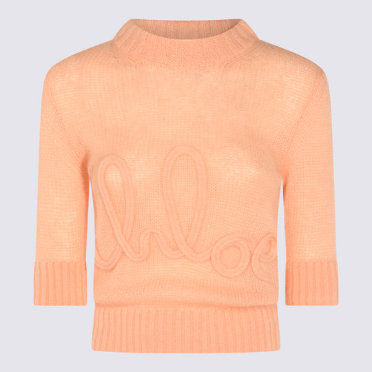 Sweaters Peach Orange