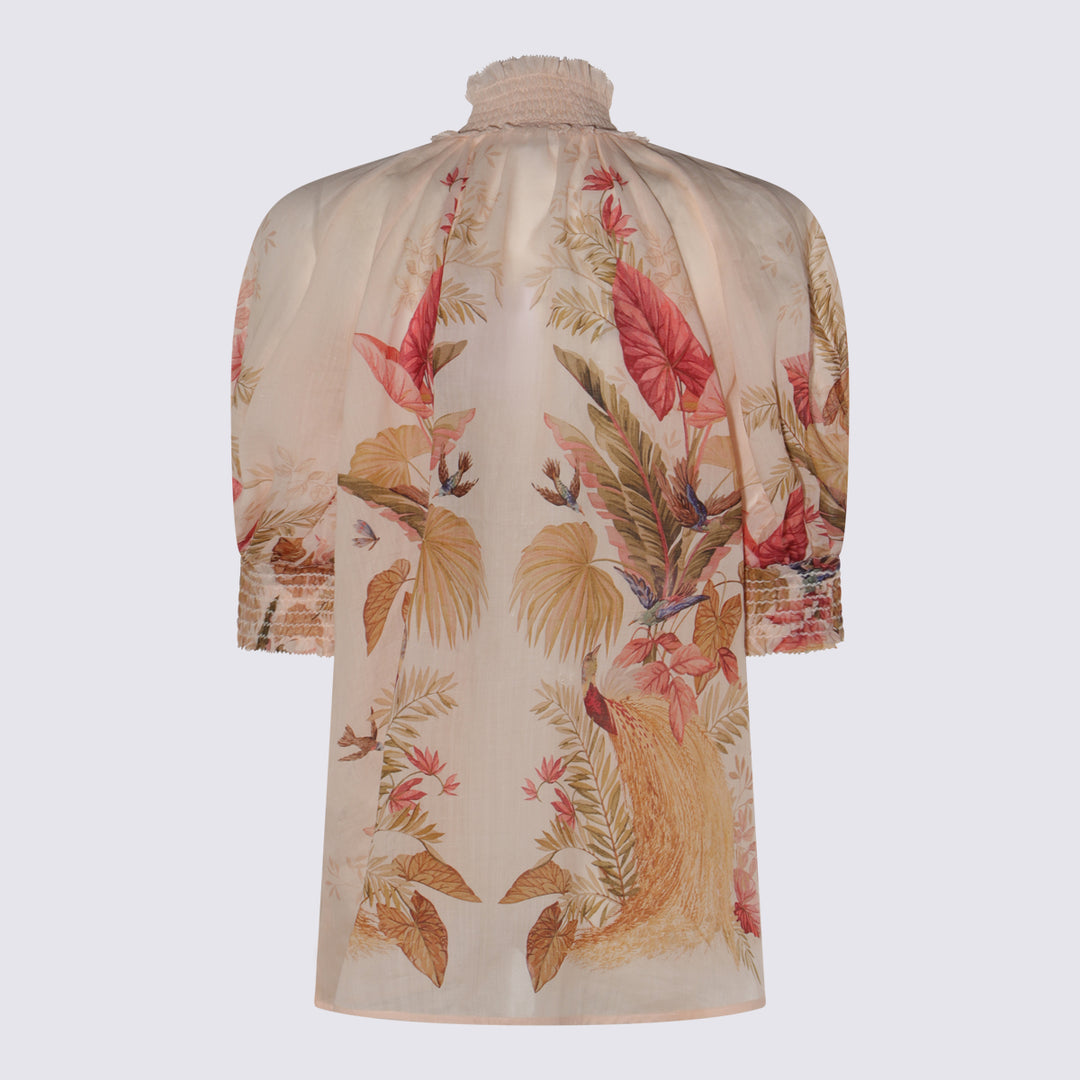 Zimmermann Top - CREAM PALM FLORAL | 6b2a18653f61dd16a2848b7d8c2a12cd3fee8fe5