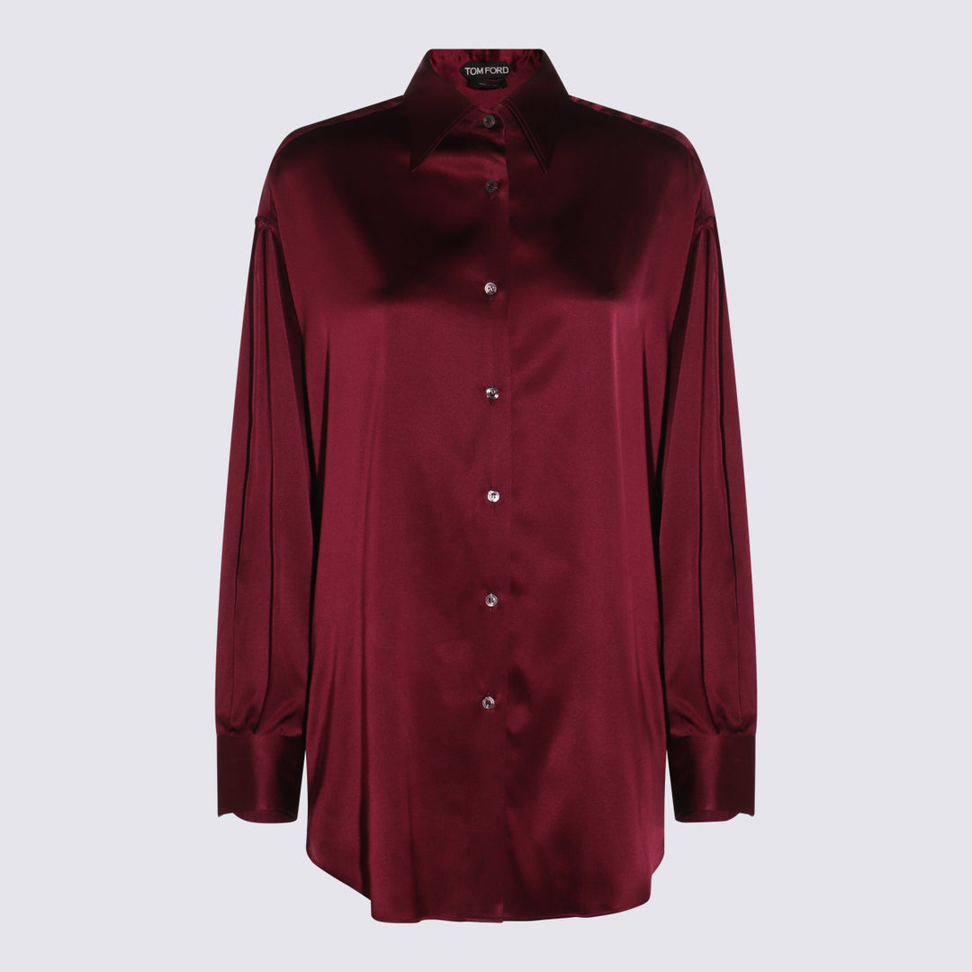 Tom Ford Shirts - DEEP PLUM | cce64c6f581eae8f471421e1365851e9615d645f