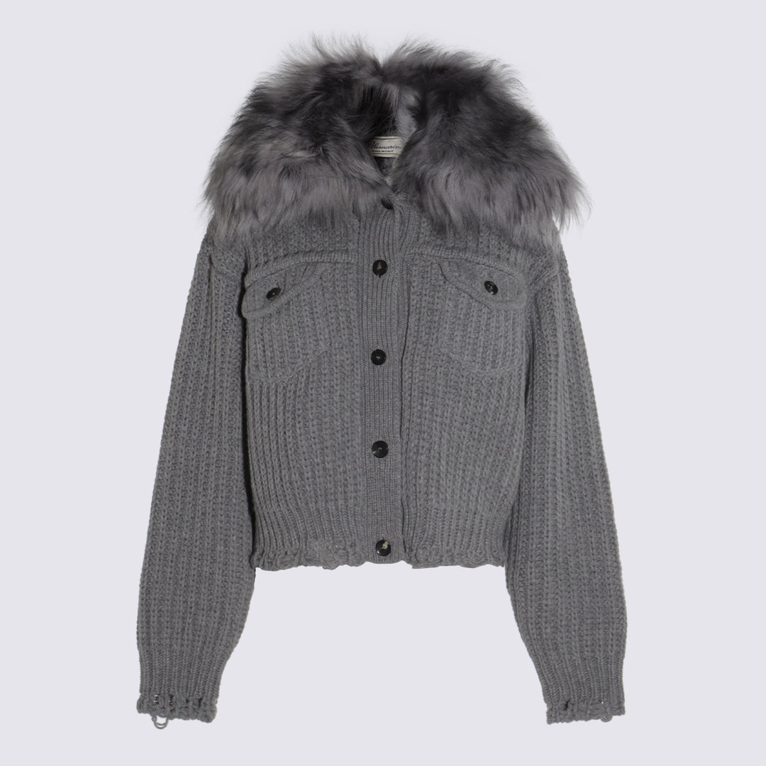 Blumarine Jackets - GREY EXCALIBUR | a501300f6b8419c10dcfc1f0421fdf56f61393ee