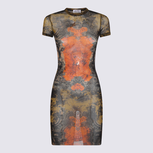 Dresses Black/Khaki/Orange