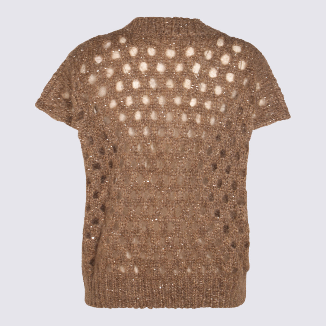 Brunello Cucinelli Sweaters - Light and natural | 55c5d3d76b2ecf71a38a0a2febb20449b98687a8