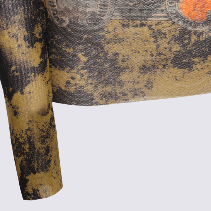 Jean Paul Gaultier Top - BLACK/KHAKI/ORANGE | 3c5e91da3e337393f0c6f3010db0582e3054c0e2