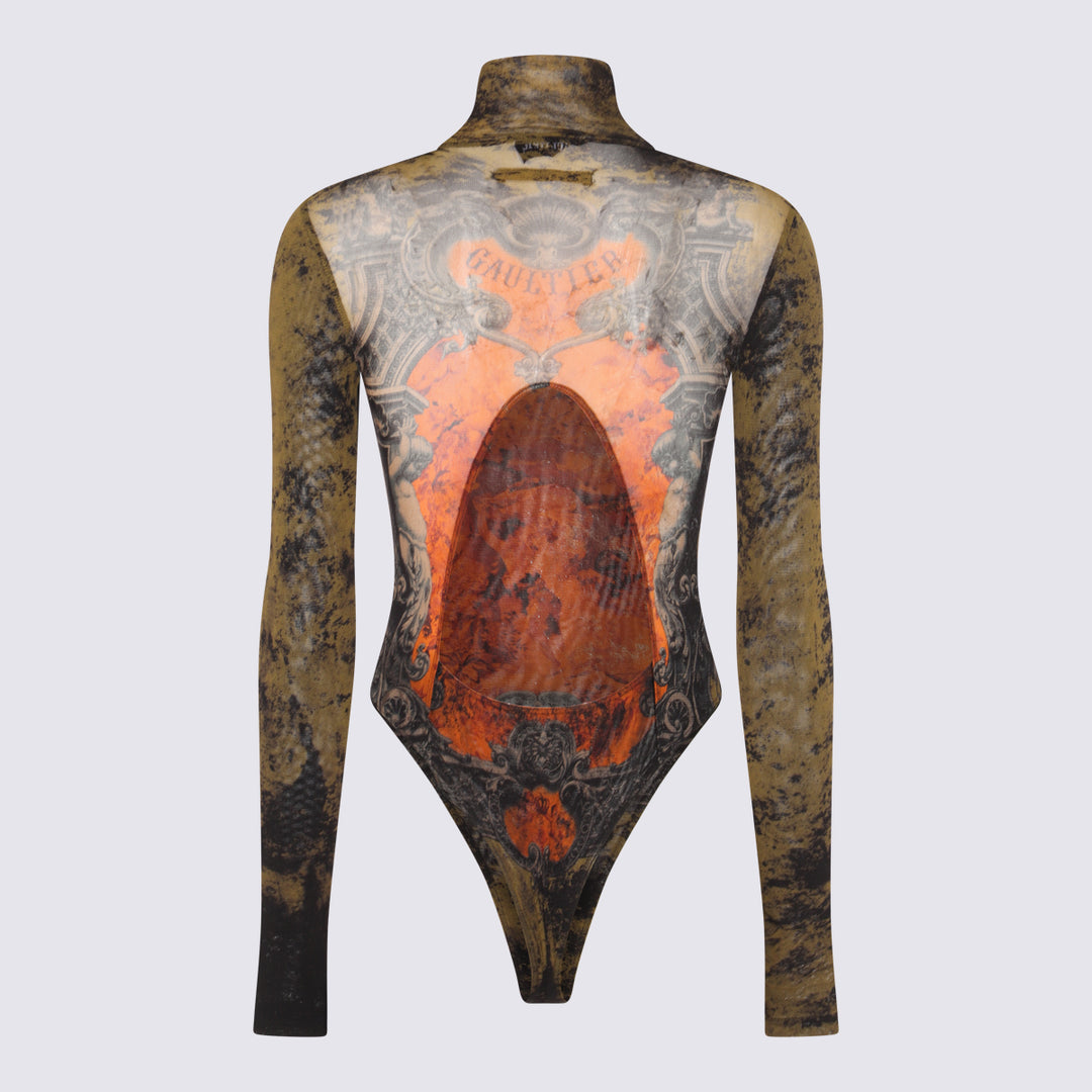 Jean Paul Gaultier Dresses - BLACK/KHAKI/ORANGE | 1def0a9ee3939bbcf82b53dc683f0d9828a83a36