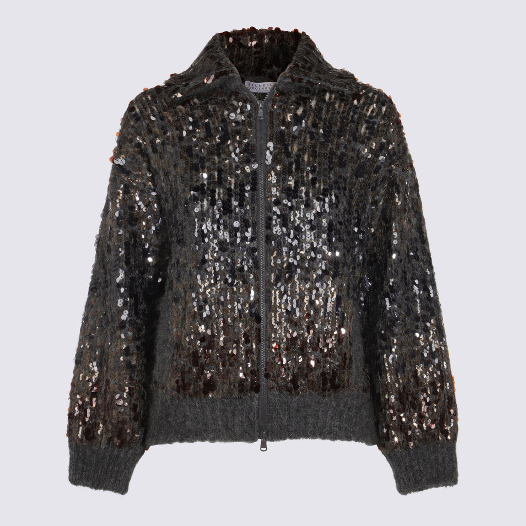 Brunello Cucinelli Sweaters - Blacks and greys | 0b0981abfdc80dad6abfc5e01673ce5d4f817929