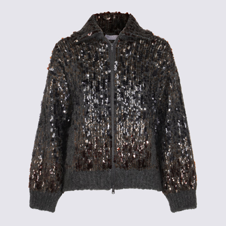 Brunello Cucinelli Sweaters - Blacks and greys | 0b0981abfdc80dad6abfc5e01673ce5d4f817929