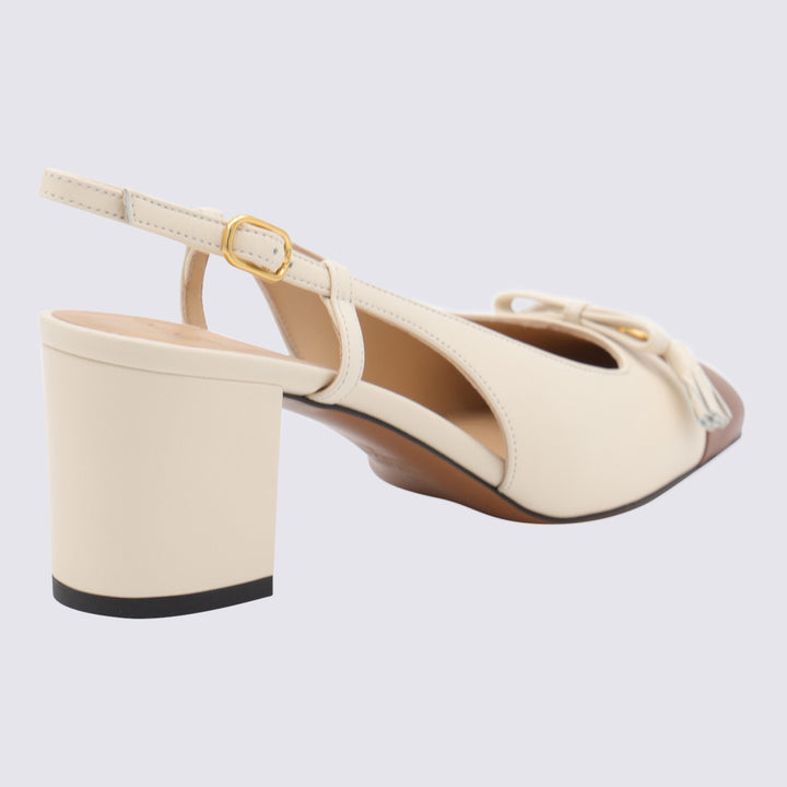 Valentino Garavani With Heel - BUTTER WHITE/TOBACCO | b6ea89a29bc6887792dcccea9817d1f137821536