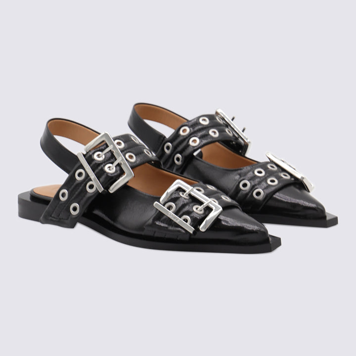 Ganni Flat shoes - Blacks and greys | 84798f8722cf36200cfd89e1d23ef03a3289673e