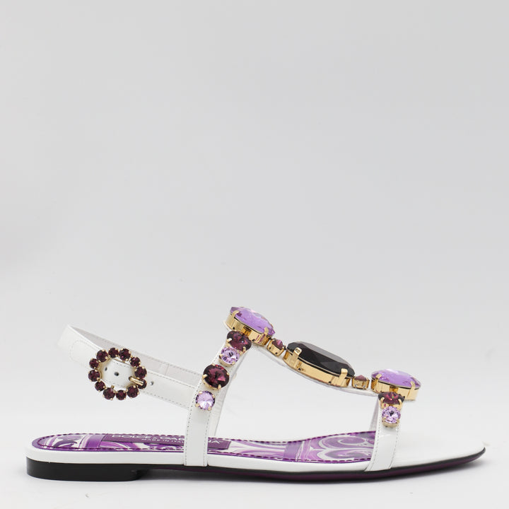 Dolce & Gabbana Sandals - MAIOLICA VIOLA | 0820644d0cf9e02e5efb9978b72c0141817b9d09