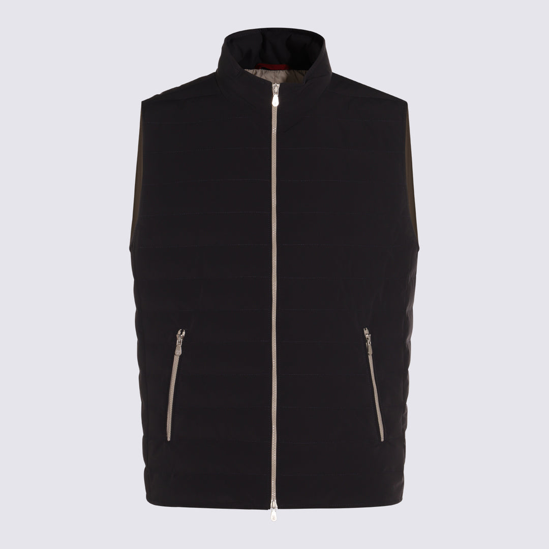 Brunello Cucinelli Coats - Blue and green | f6284593709b003964974a8e6869fe3da0bf2db6