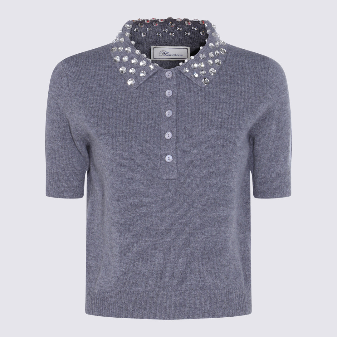 Blumarine T-shirts and Polos - GREY EXCALIBUR | e0944db783c8064432af550f01d2ae4598c65cbf