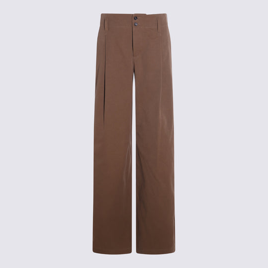 Trousers Mustard Brown