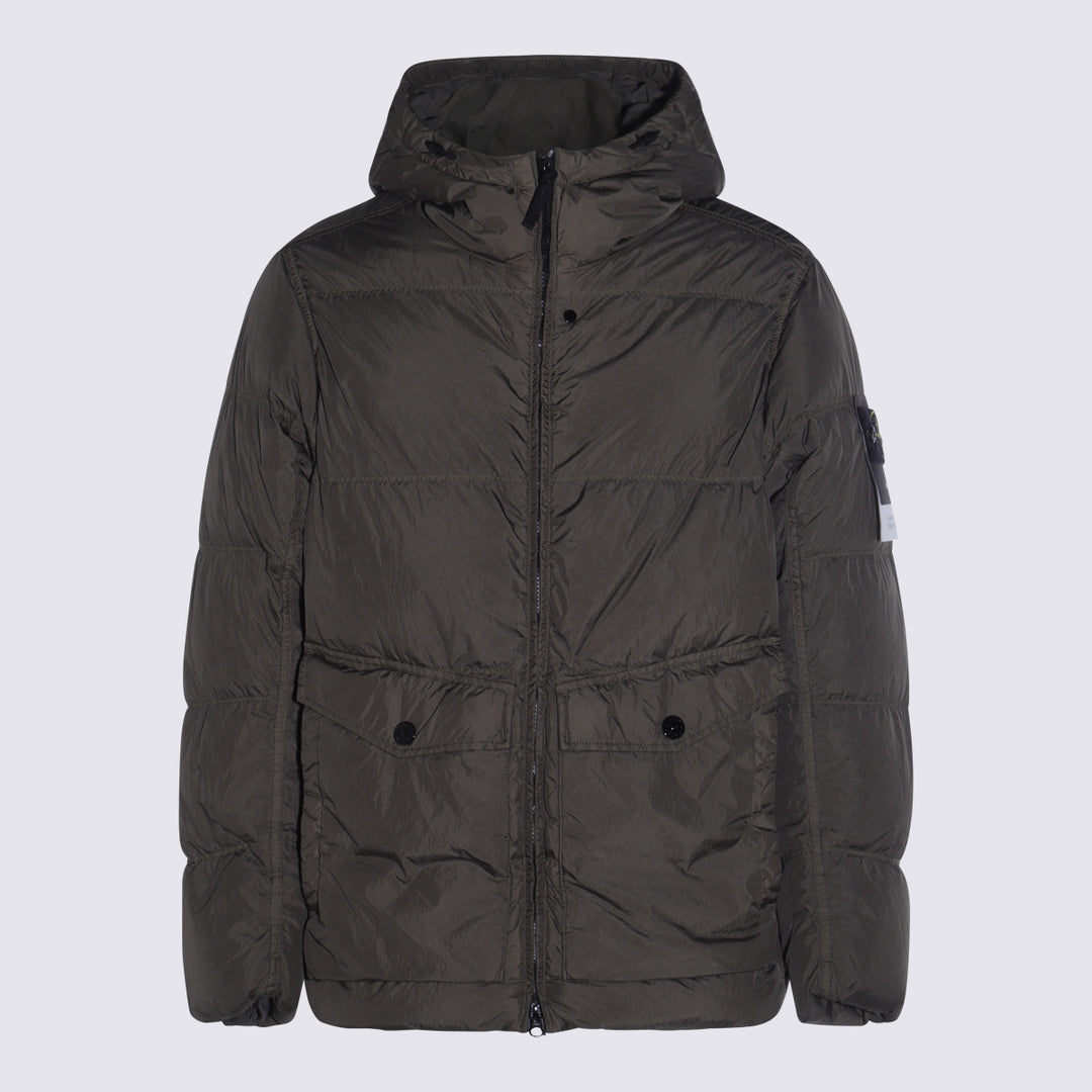 Stone Island Coats - MILITARY GREEN | 1acd3d8cf4d1a590578b1aca07279023a546b06f