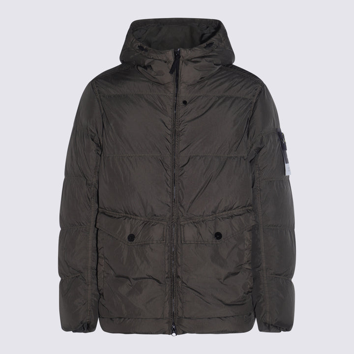 Stone Island Coats - MILITARY GREEN | 1acd3d8cf4d1a590578b1aca07279023a546b06f