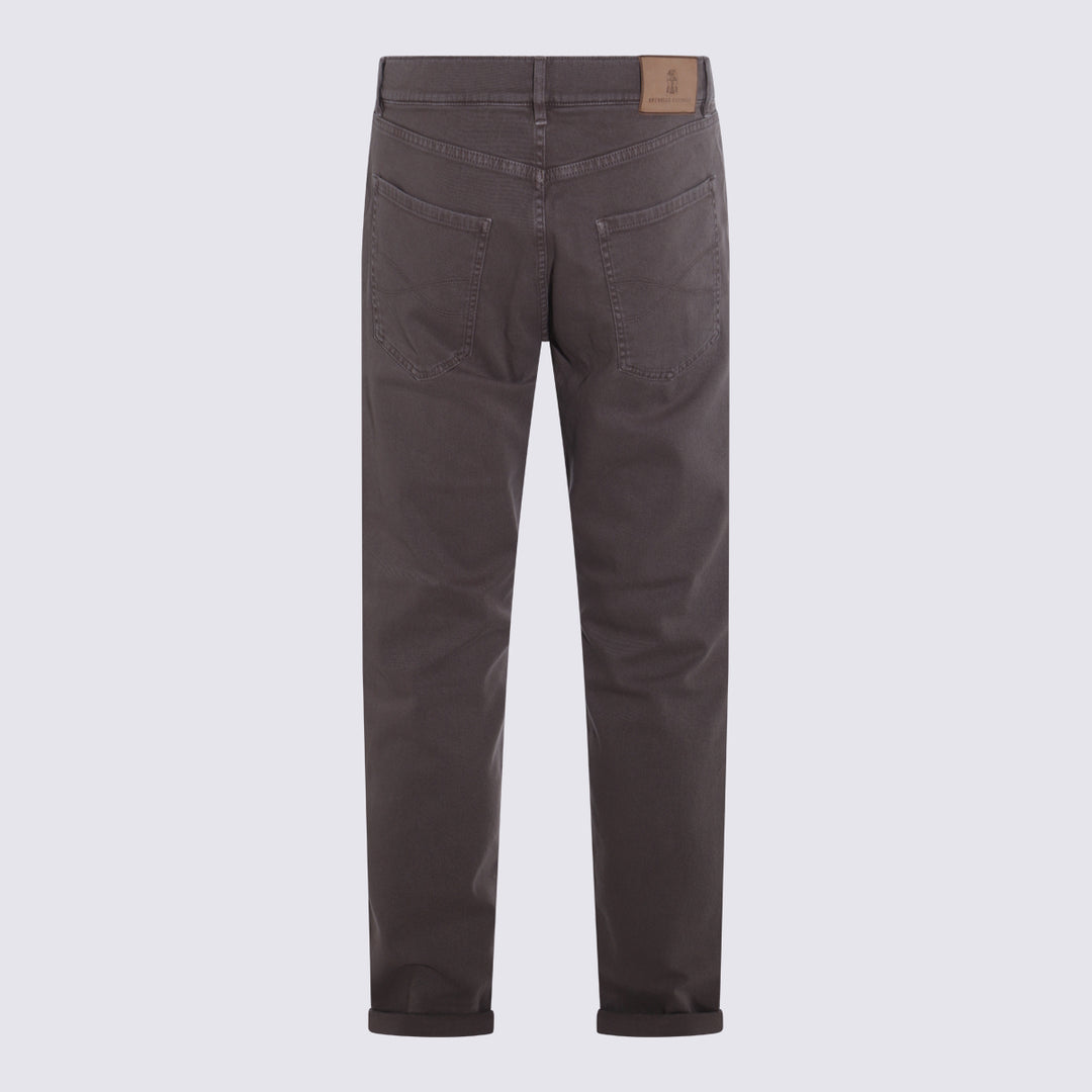 Brunello Cucinelli Trousers - Brown | cb96647cabaf86cef84410ca9cf05700261377f6