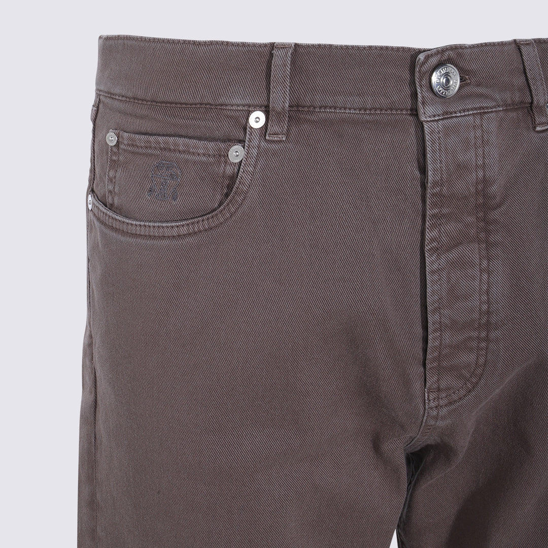 Brunello Cucinelli Trousers - Brown | 4787b52de4e36df718eba808ef7748735c9f361f