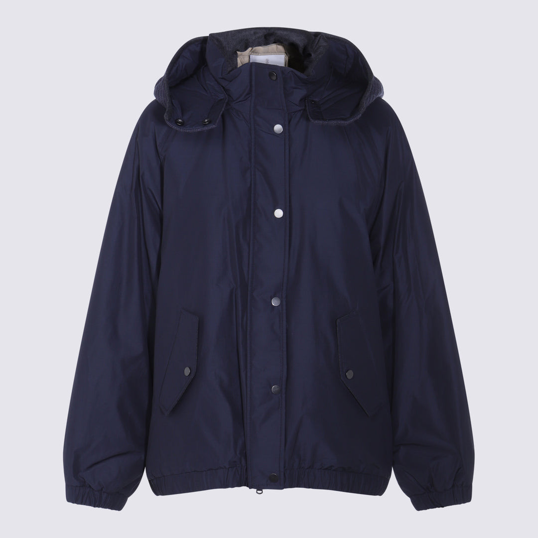 Brunello Cucinelli Coats - BLU PROFONDO | c038bc3c763120ae15a706d5587c701920e36444