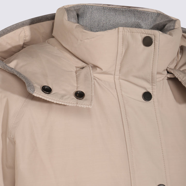 Brunello Cucinelli Coats - DOVE GREY | 6b58461fa54ffbedbea8e233a486a61aa002d022