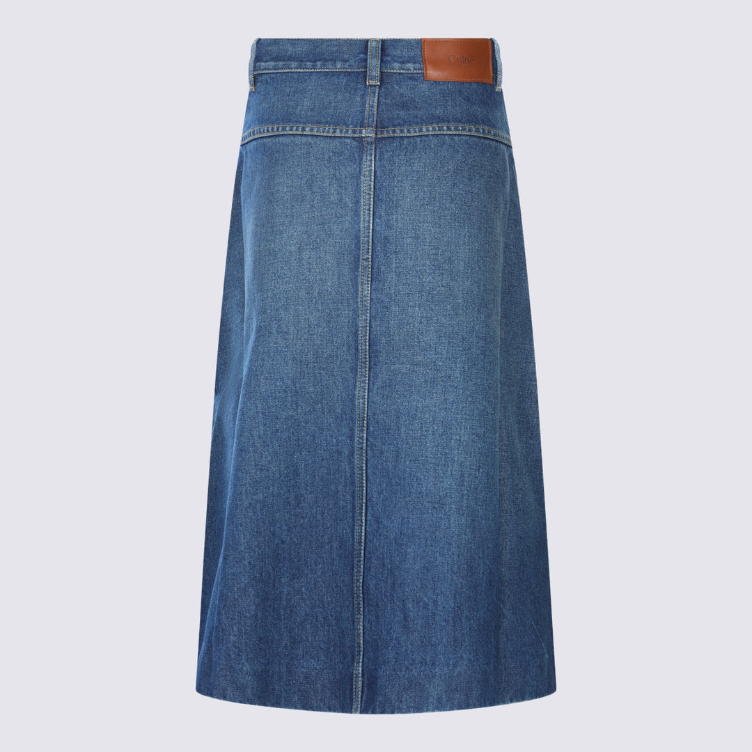 Chloè Skirts - HAZY BLUE | 75e55cae14085c6e6a94f6ce5e8571533cf82811