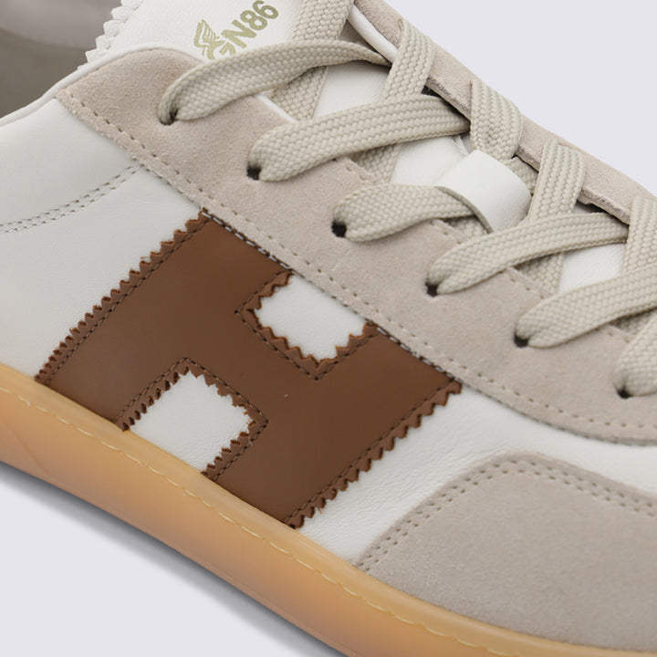 Hogan Sneakers - WHITE-BEIGE-BROWN | d026572a25b3676541694fb783846915d5b1a70b