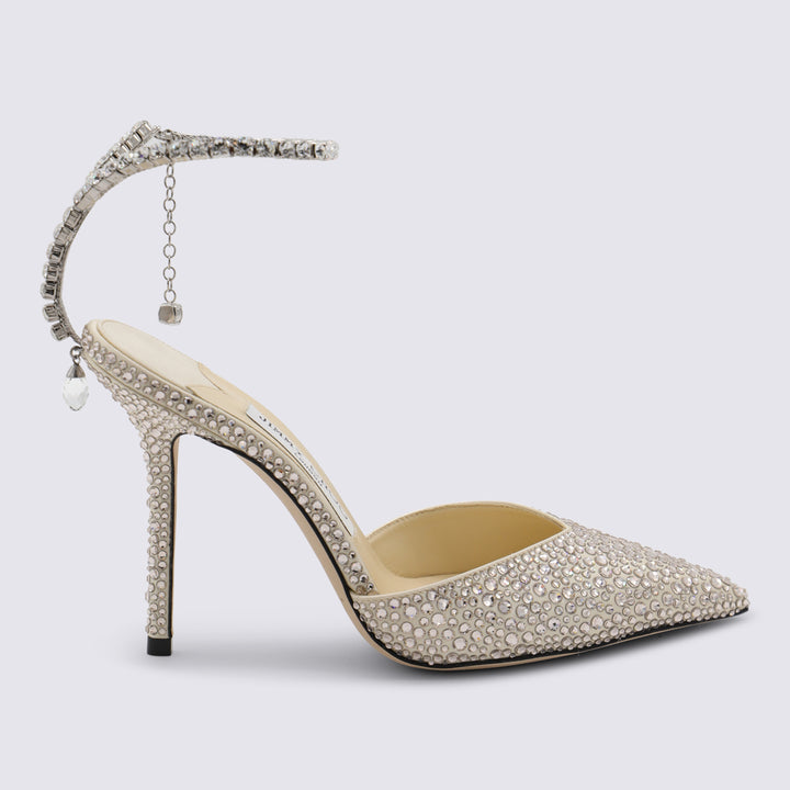 Jimmy Choo With Heel - BUTTERMILK/CRYSTAL | 13fa16e30a50bfad916c5a116abff95d62f2ff01