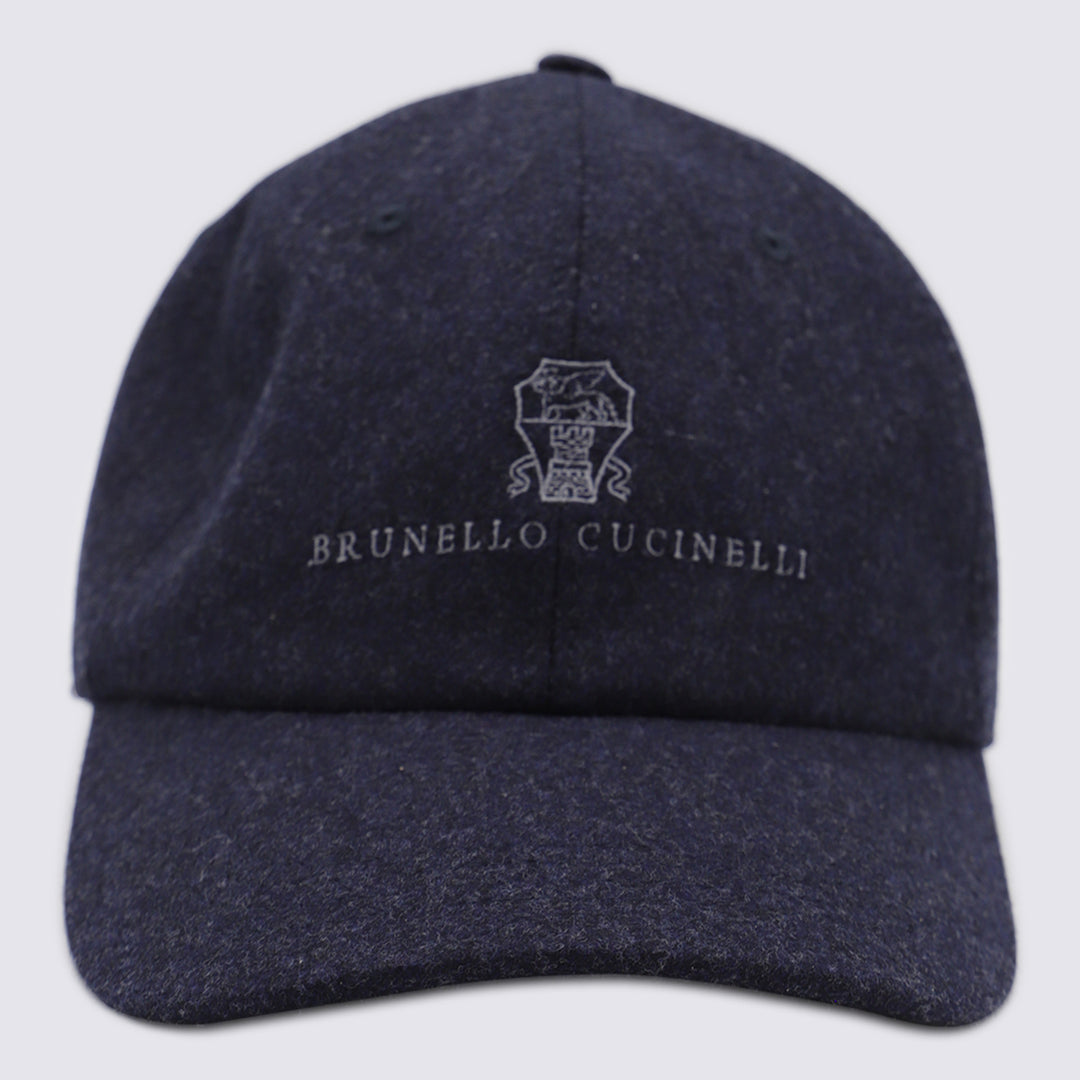 Brunello Cucinelli Hats - Blue and green | af82052018658871d6db045ee9b353a69e6511e7