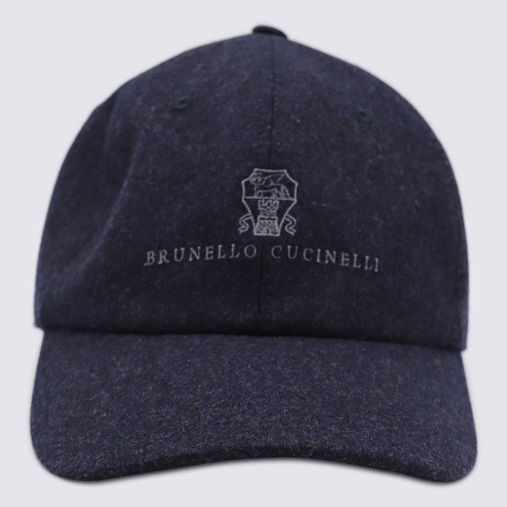Brunello Cucinelli Hats - Blue and green | af82052018658871d6db045ee9b353a69e6511e7