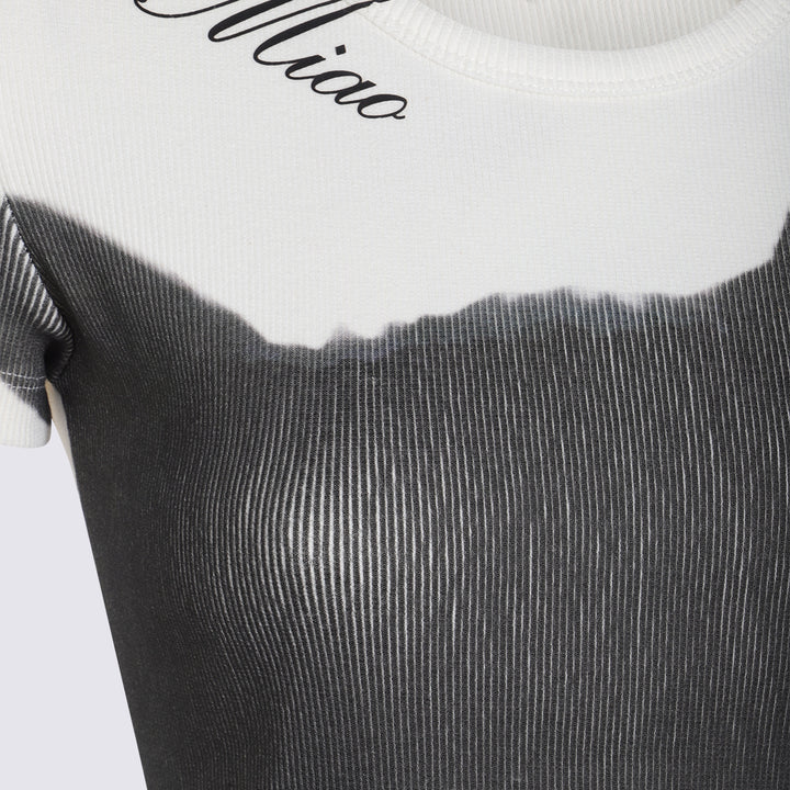 Blumarine T-shirts and Polos - NATURAL WHITE/BLACK | e52ec4392f59cd3c2902ebc0b6ddc0204c275f16