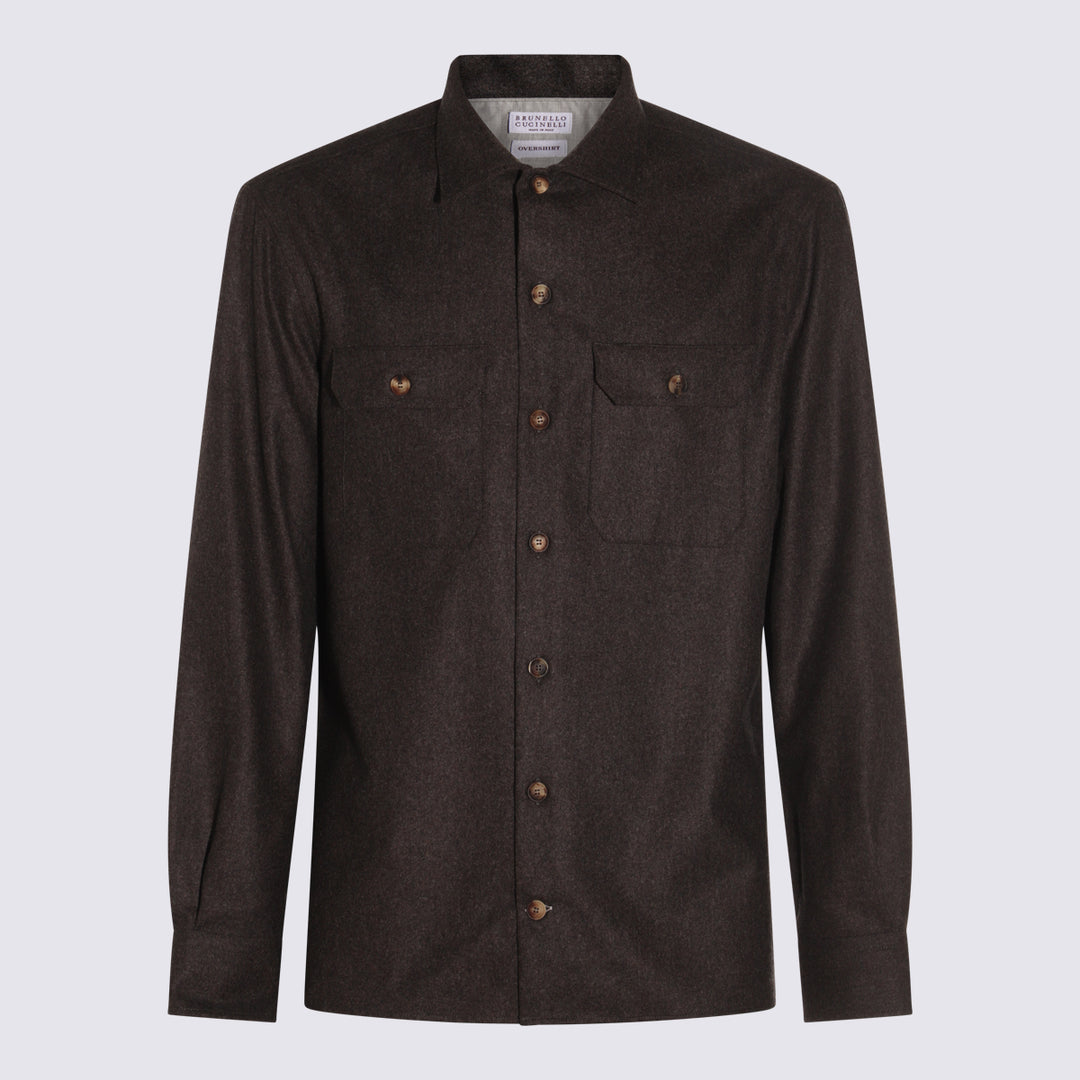 Brunello Cucinelli Shirts - Brown | 4a9c932c5298a730d2c0b40ac2cfa8944538d409