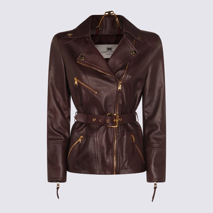 Elisabetta Franchi Jackets - MERLOT | c1581fe95a39b9e90e2148c7e19d11661af8b78c