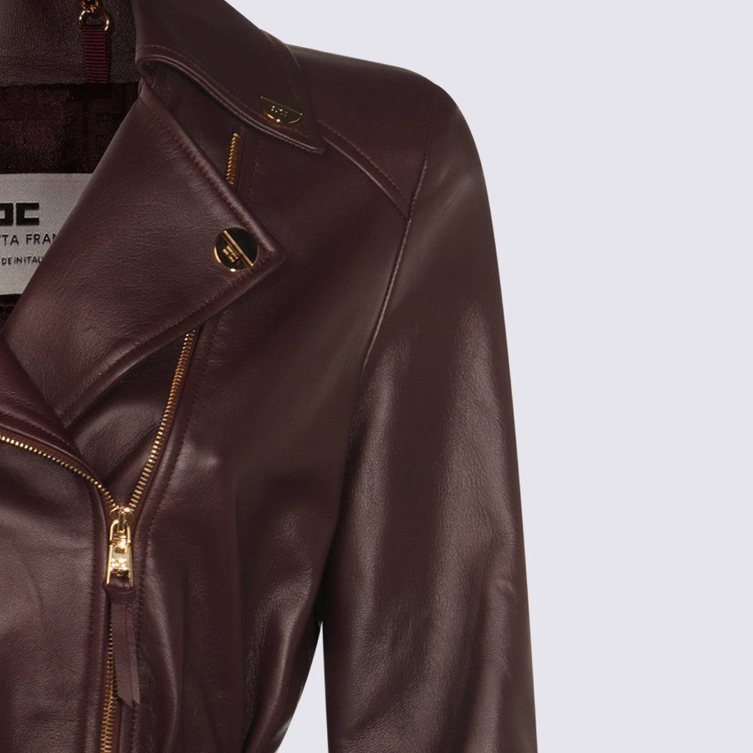 Elisabetta Franchi Jackets - MERLOT | 6da81645eecda31a5635e9a343979db21f28db51