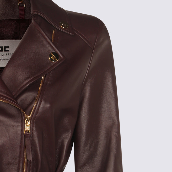 Elisabetta Franchi Jackets - MERLOT | 6da81645eecda31a5635e9a343979db21f28db51