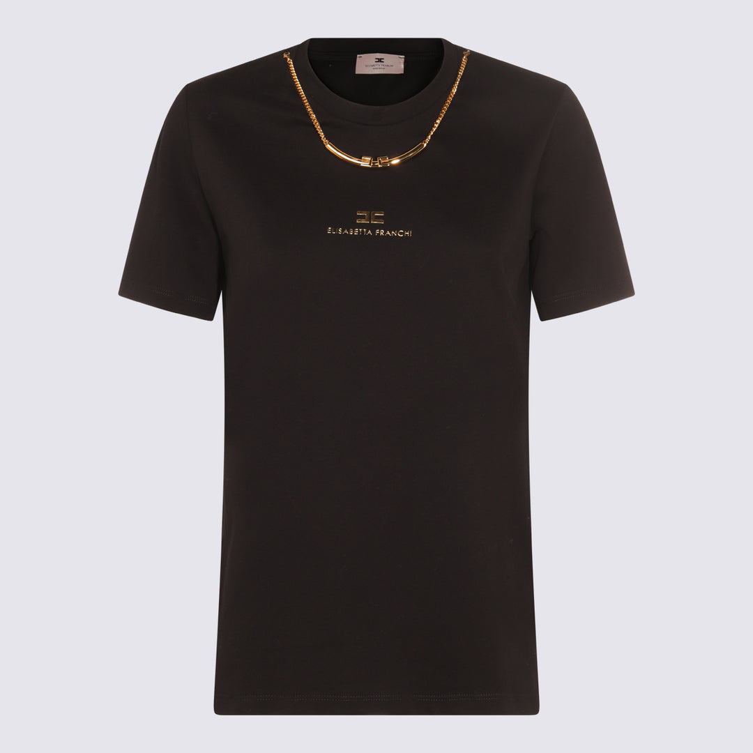 Elisabetta Franchi T-shirts and Polos - Blacks and greys | db726fddb9d3bbd4d84484da09faeca218bd201e