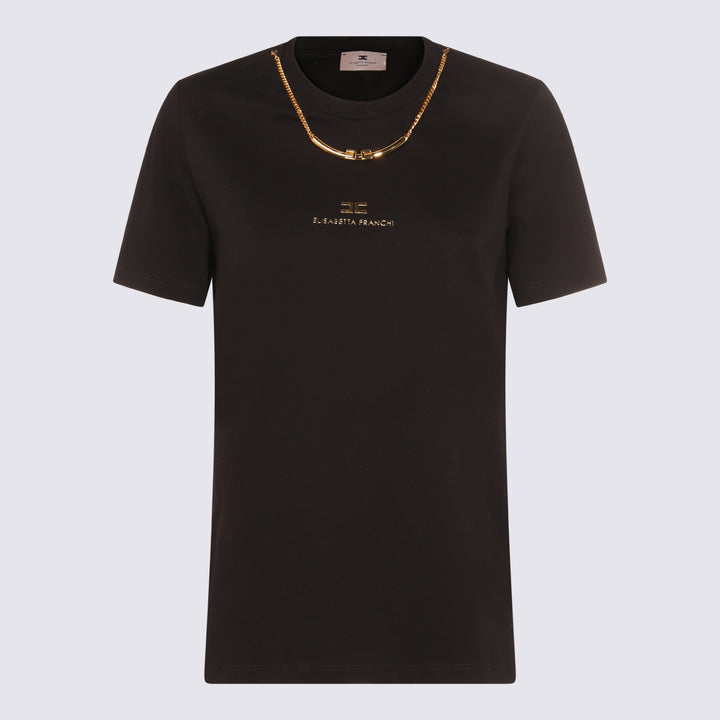 Elisabetta Franchi T-shirts and Polos - Blacks and greys | db726fddb9d3bbd4d84484da09faeca218bd201e