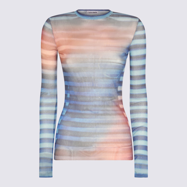 Jean Paul Gaultier Top - LIGHTBLUE/BLUE/PEACH | 12d66697d2e190903e405e72638474e923d75838
