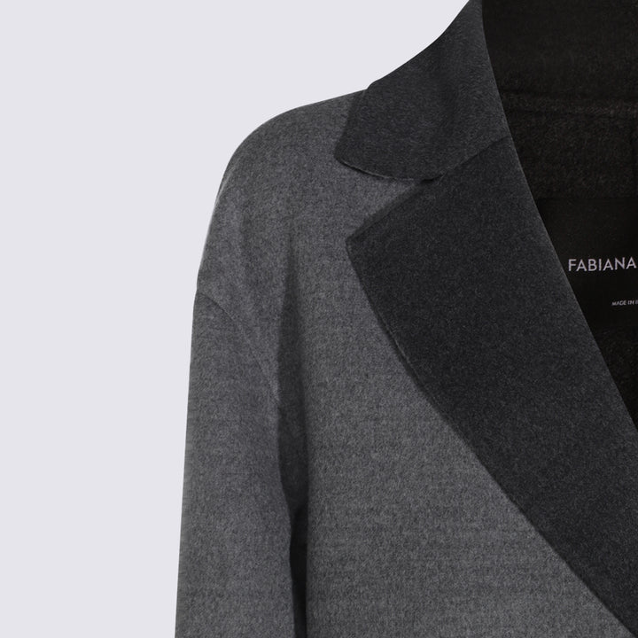 Fabiana Filippi Coats - ROCCIA/ANTRACITE | 639695a86bbb58f997f6d20e4f41255d68c1febb