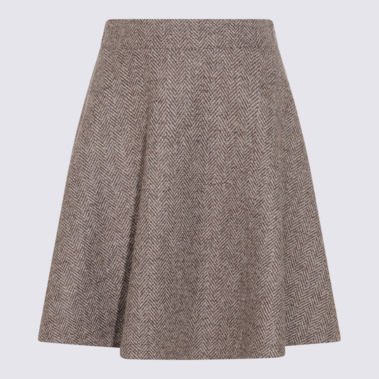 Skirts Marrone/Grigio/Beige