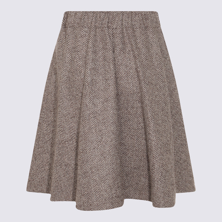 Brunello Cucinelli Skirts - MARRONE/GRIGIO/BEIGE | fe5f19c95e9aa9ad66451b00034601da3bbe3fbc