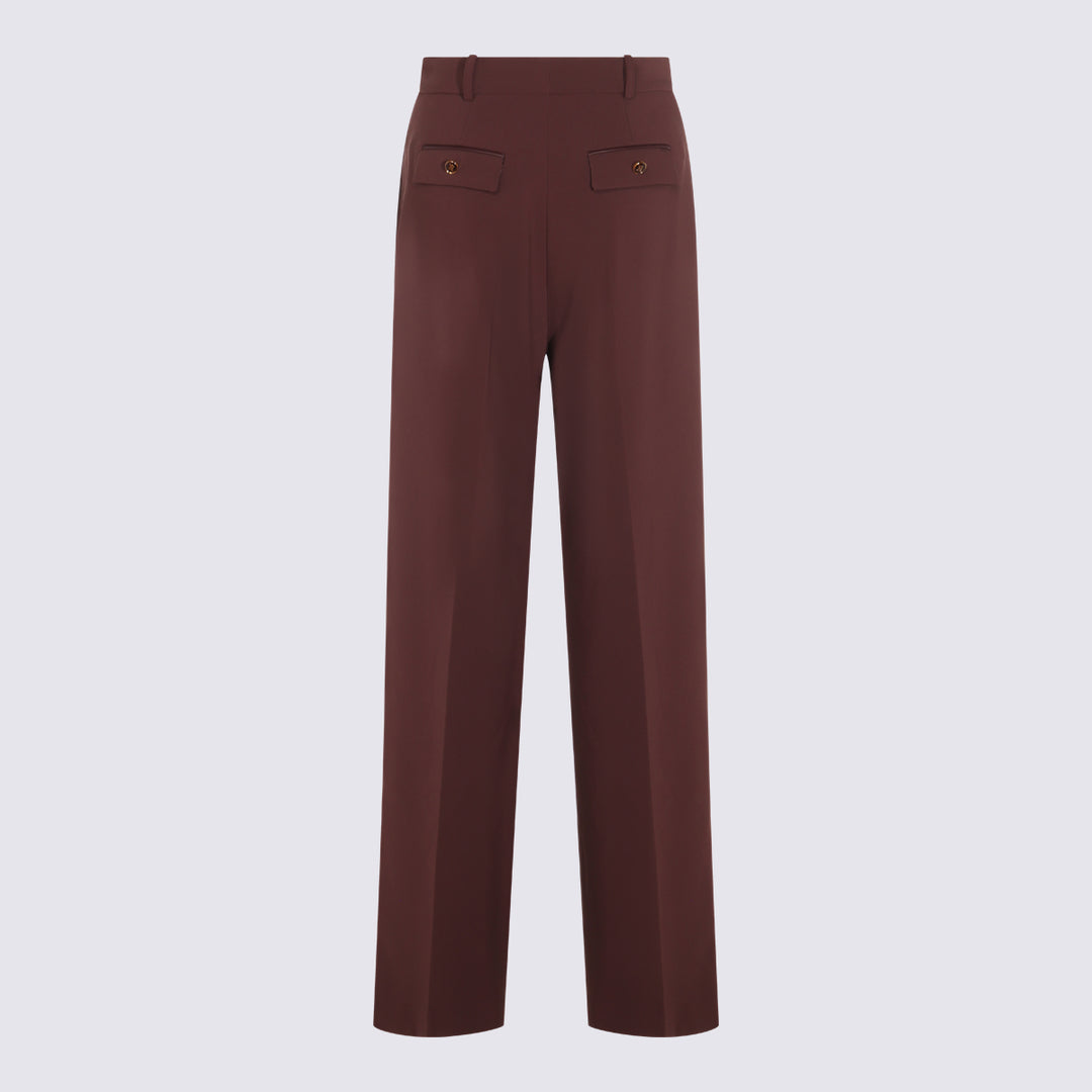 Elisabetta Franchi Trousers - MERLOT | f4eb67e55dc4f565cbf1daa37baabde2047eb2a3