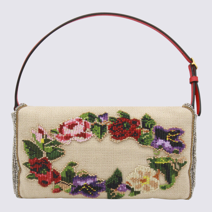 Valentino Garavani Bags - Multicolor-naturale/rouge | c4b678e5ee2edde41ae6f1159f907a079b02fc2f