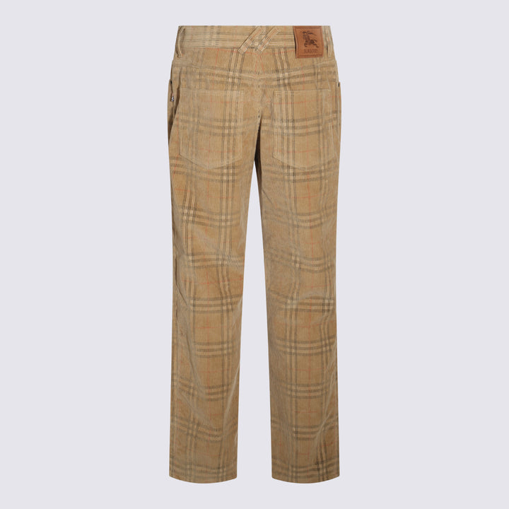 Burberry Trousers - SAND IP CHECK | 17569e87bf288918cc4e8f2ed4c784ca05dafa2f