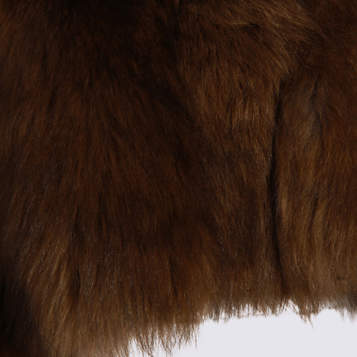 Blumarine Coats - CARAMEL/BLACK | 151d74035741fe6ecf9dd473385cc3b39526c5d2