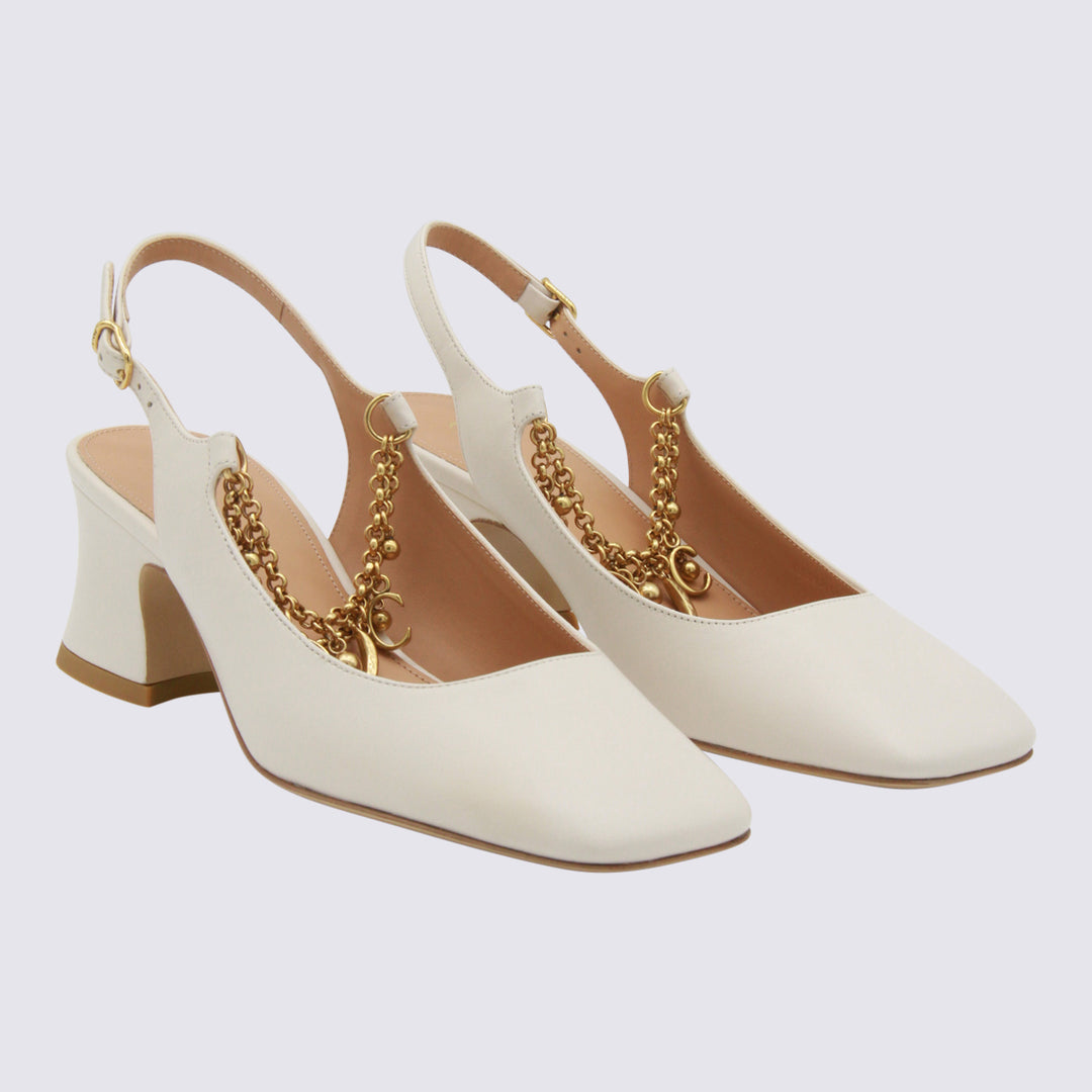 Chloè With Heel - EGGSHELL | f66cfa63f9e94696ea931e6cef982488801f1d4d