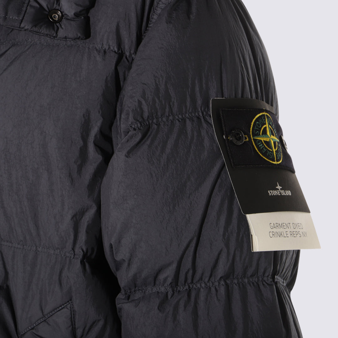 Stone Island Coats - Blue and green | 66ca8ced1eb01102f6e7162f36a5b4fdef4e54dd